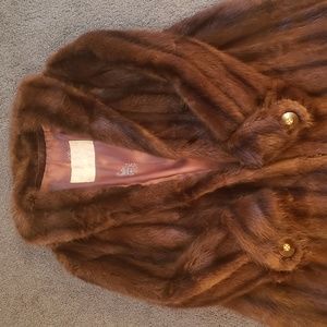 Vintage 1950's Muskrat Fur Jacket Size M
